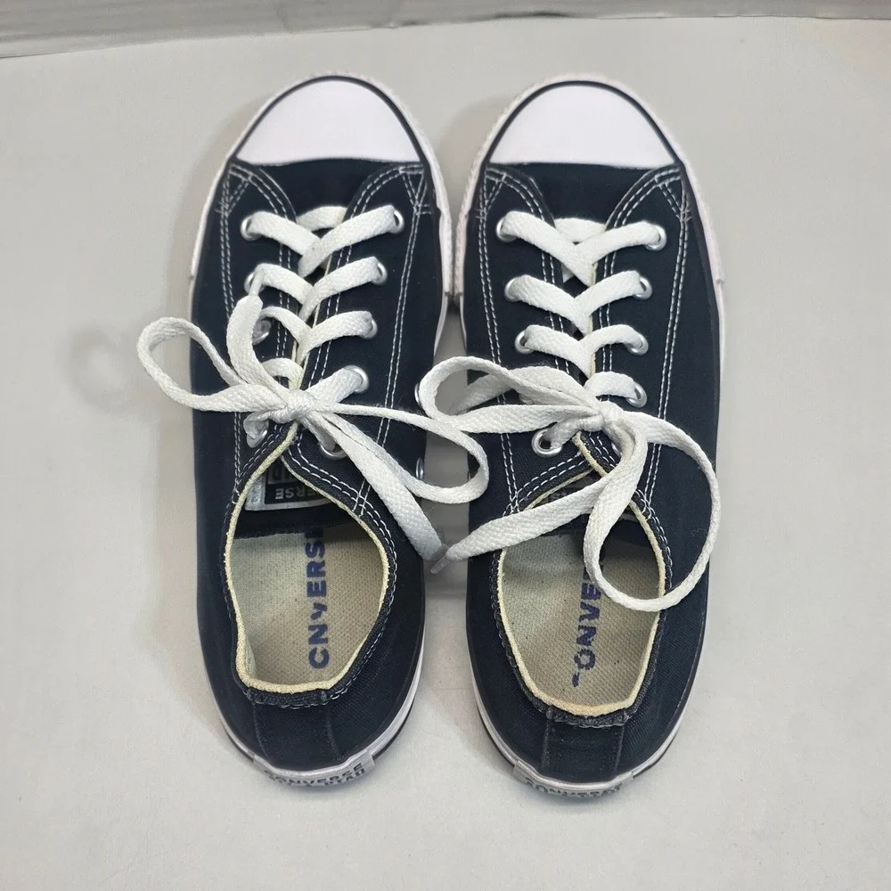 Converse Chuck‎ Taylor All Star Low Top Black Canvas Youth Shoes 3J235 Size 3
